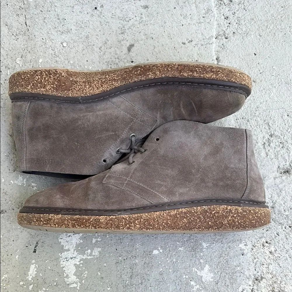 Birkenstock Milton, gray suede shoes/boots